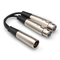 XLR (M) - Dual XLR (F) Y-Kablo (YXF-119) - 1