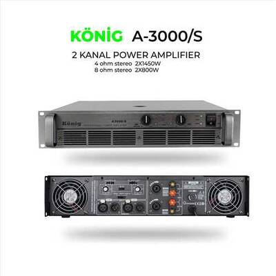 A-3000/S İki Kanal Power Amlifier