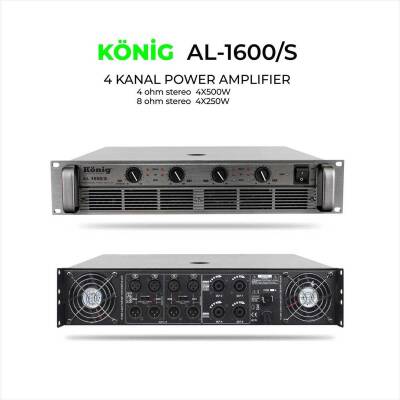 AL-1600/S Dört Kanal Power Amplifer - 1