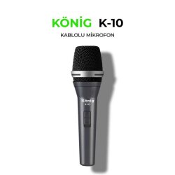K-10 Kablolu Dinamik EL Mikrofonu - König