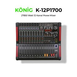 K-12 P1700 12 KANAL POWER MİXER 2X850W - König
