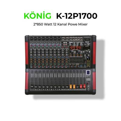 K-12 P1700 12 KANAL POWER MİXER 2X850W - 1