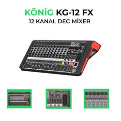 König - KG-12 FX 12 Kanal Deck Mikser