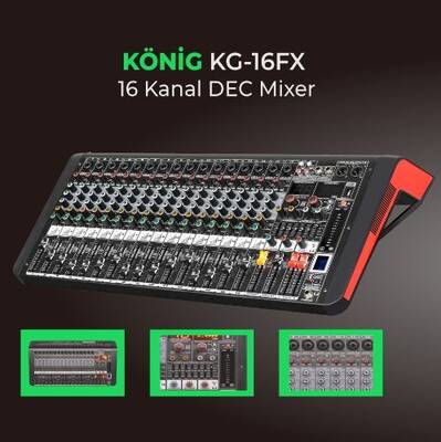 KG-16FX 16 Kanal Deck Mikser