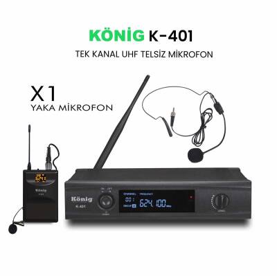 K-401 Kablosuz Yaka Mikrofon - 1