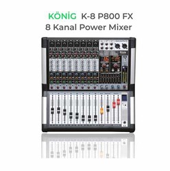König - K-8P 800FX 8 KANAL POWER MİXER 2X500W