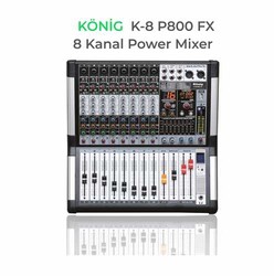 K-8P 800FX 8 KANAL POWER MİXER 2X500W - König