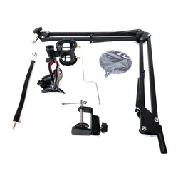 K SET 01 Tripot Stand Pop Filtre Shock Mount Set - 1