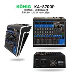 König - KA-8700 P 8 KANAL POWER MİXER 2X350W