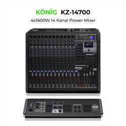 KZ-14700 14 KANAL POWER MİXER 4*1600W - König