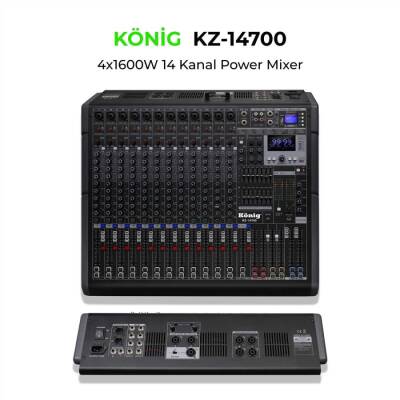 KZ-14700 14 KANAL POWER MİXER 4*1600W - 1