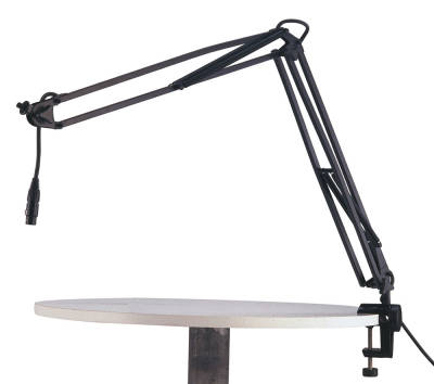 K&M Masaüstü Mikrofon Stand - Kollu (23850-311-55) Masaüstü kullanım içim ayarlı mikrofon standı