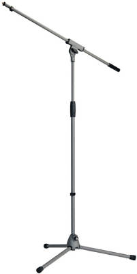 K&M Mikrofon Stand (21060-300-87) Ayarlanabilir Boom kollu mikrofon ayağı (Gri)
