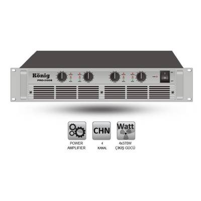 PRO-2008/S Dört Kanal Power Amplifier