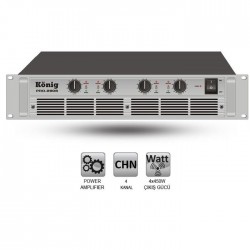 König - PRO-2808/S Dört Kanal Power Amplifier