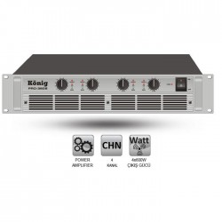 König - PRO-3608/S Dört Kanal Power Amplifier