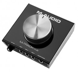 M-Audio - M-Track HUB 2- Çıkış, 3 USB HUB'lı monitor kontroller