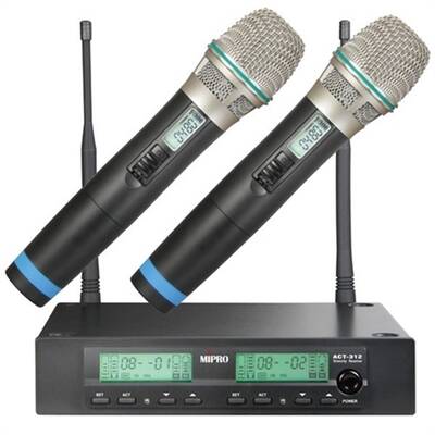 ACT-312 EL - Çift El Tipi Kablosuz Mikrofon Seti