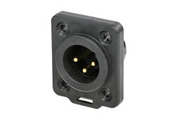 NC3MDX-TOP Şase Tipi XLR OUTDOOR Erkek Konnektör - 1