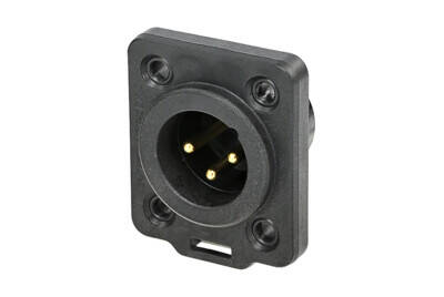 NC3MDX-TOP Şase Tipi XLR OUTDOOR Erkek Konnektör - 1