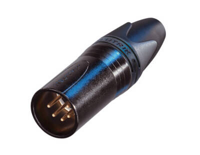 NC5MXX-B 5 Pin Siyah Erkek Konnektör - 1