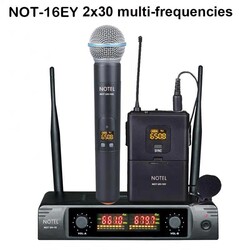 Notel - NOT 16 EY UHF	2X30	KANAL	KABLOSUZ	ÇİFT	EL	+	YAKA	MİKROFON