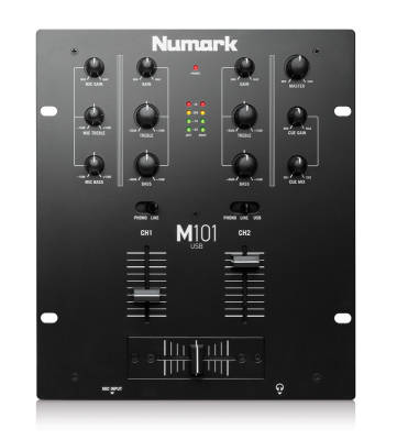 M101 USB Mixer 2 Kanal DJ Mixer