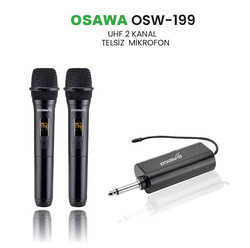 Osawa - Osw 199 Şarjlı Telsiz Kablosuz Çift EL Mikrofon