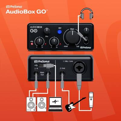 AudioBox GO Ultra kompakt, 2x2 mobil ses kartı