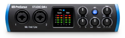 Studio 24c Yeni nesil 2 Giriş / 4 Çıkış, 2 mikrofon girişli USB-C ses kartı - 1