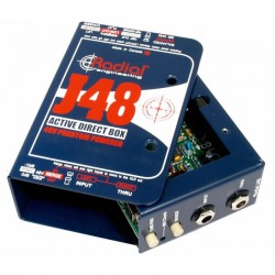 J48 Aktif DI Box, 48V Phantom Güç - 2