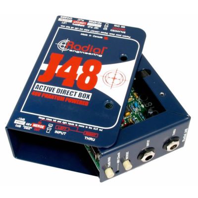 J48 Aktif DI Box, 48V Phantom Güç - 2