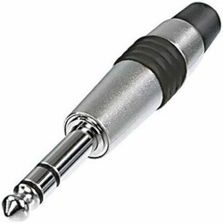 NYS228C-0 6,3mm 3 Pin Stereo Konnektör Siyah - Raea