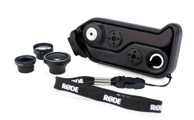 RODEGRIP+ (4/4s) iPhone 4/4s için mount ve lens çözümü