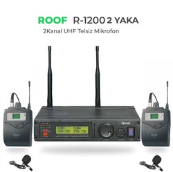 Roof - R 1200 Y-Y İki Kanal UHF Telsiz Mikrofon