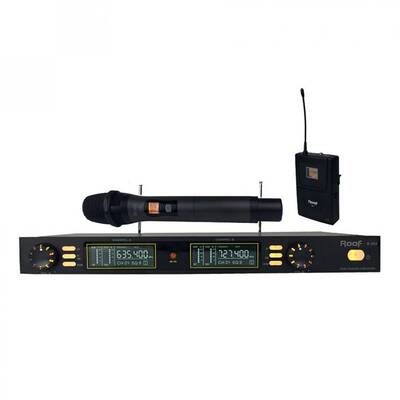 R 202 E-Y İki Kanal UHF Telsiz Mikrofon