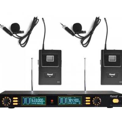 R 202 Y-Y İki Kanal UHF Telsiz Mikrofon