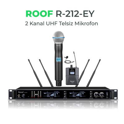 R-212 UHF TELSİZ 1EL+1 YAKA MİKROFON