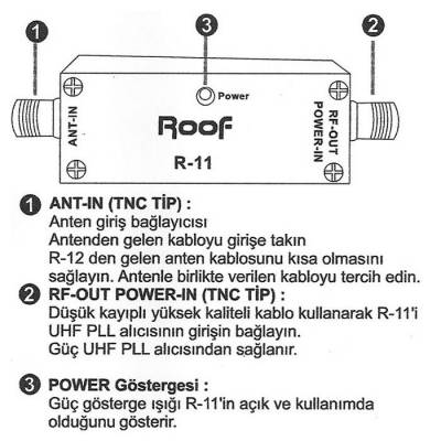 R 11 UHF Anten Amplifikatörü