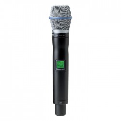 Shure - UR2/BETA87A Dahili Vericili BETA 87A El Tipi Telsiz Mikrofon