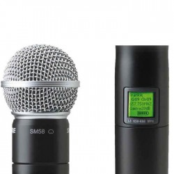 UR2/SM58 Dahili Vericili SM58 El Tipi Telsiz Mikrofon - Thumbnail