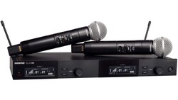 Shure - SLXD24DE/SM58 İkili Kablosuz El Mikrofonu