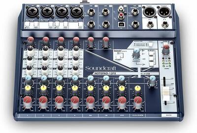 Notepad 12FX 12 Kanal Effektli Analog USB Mixer