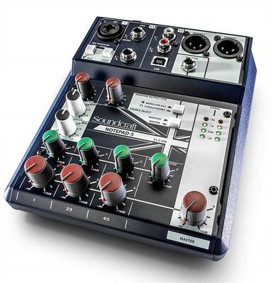 Notepad 5 Channel Desktop Mixer with USB