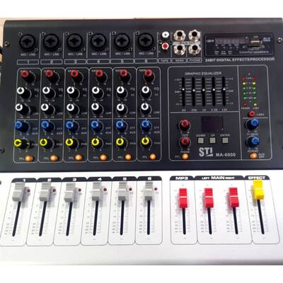 GY-60 (MA 6000) 2x250W 8 Kanal ve 6 Mono 1 Stereo Efektli Power Mikser - 2