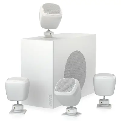 SAT SUB 4PACK-WH Uydu-Subwoofer Hoparlör Sistemi - 4