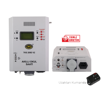 TKS 209 D V2 USB GİRİŞLİ AKILLI OKUL SAATTİ (DUVAR TİPİ) - 1