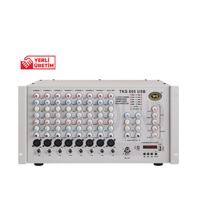 TKS 600 EF USB MİKSERLİ AMPLİFİKATÖRLER - 1