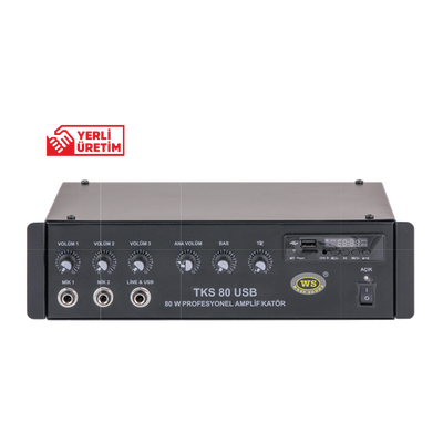 TKS 80 USB MİKSERLİ AMPLİFİKATÖRLER - 1