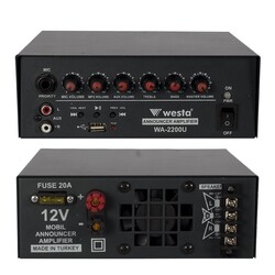 Westa - WA-2200U 200W 12V USB'li Anons Anfisi